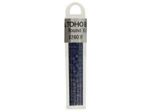 Kralen Toho Glaskralen rond 3 mm 4g kleur 2607F Blauw