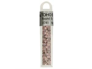 Kralen Toho Glaskralen rond 3 mm 4g kleur 0741 Bruin Roze