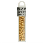 Kralen Toho Glaskralen rond 3 mm 4g kleur PF557F Goud