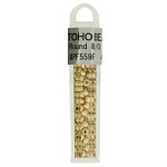 Kralen Toho Glaskralen rond 3 mm 4g kleur PF559F Geel Goud