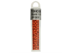Kralen Toho Glaskralen rond 3 mm 4g kleur PF562F Oranje