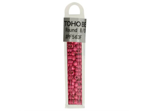 Kralen Toho Glaskralen rond 3 mm 4g kleur PF563F Roze