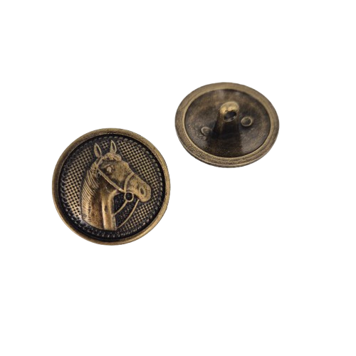 Knoop Paard 25 mm kleur brons