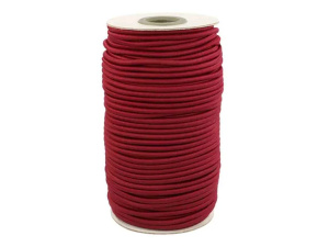 Koordelastiek 3 mm kleur 763 Donker Rood