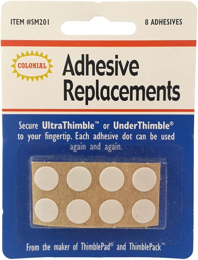 Vervangende zelfklevende pads voor Under Thimble / Ultra Thimble – 8 stuks..
