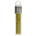 Kralen Toho Glaskralen rond 3 mm 4g kleur 2600F Geel groen
