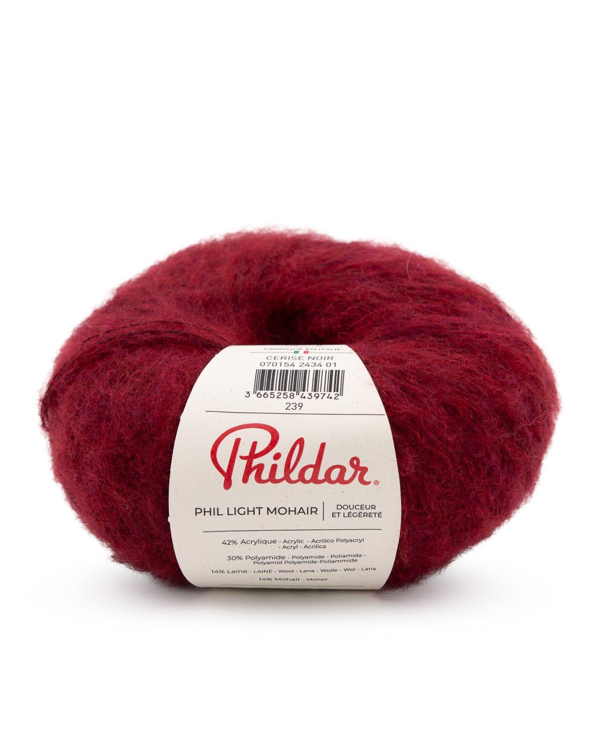Phildar Phil Light mohair 2434 Cerise Noire