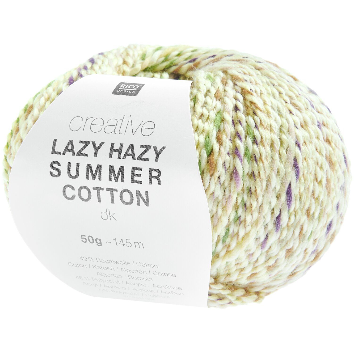 Rico Design Lazy Hazy Summer Cotton dk kleur 033 Citroen