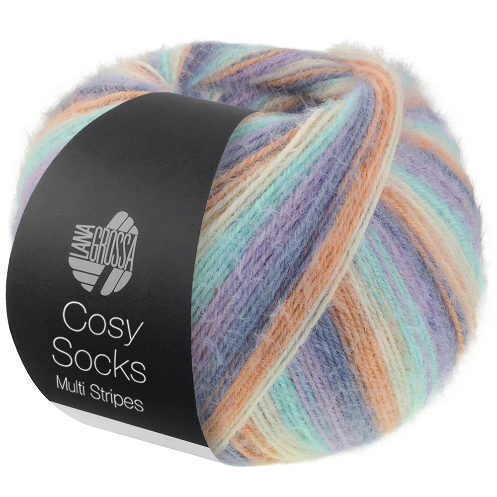 Lana Grossa Meilenweit 100 gram Cosy Socks Multi Stripes kleur 0153