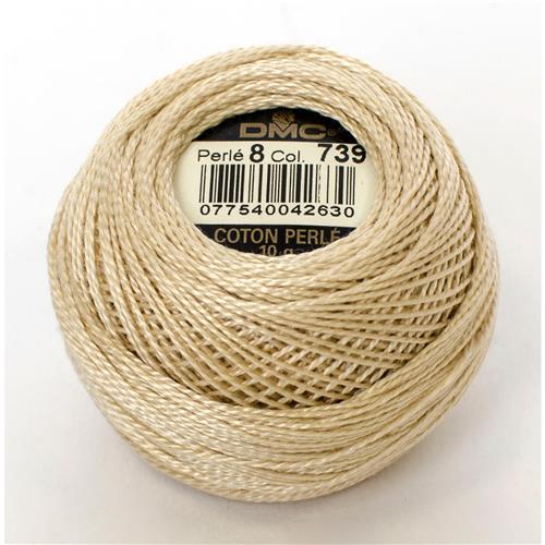 DMC 116 Perle garen No 8 kleur 739