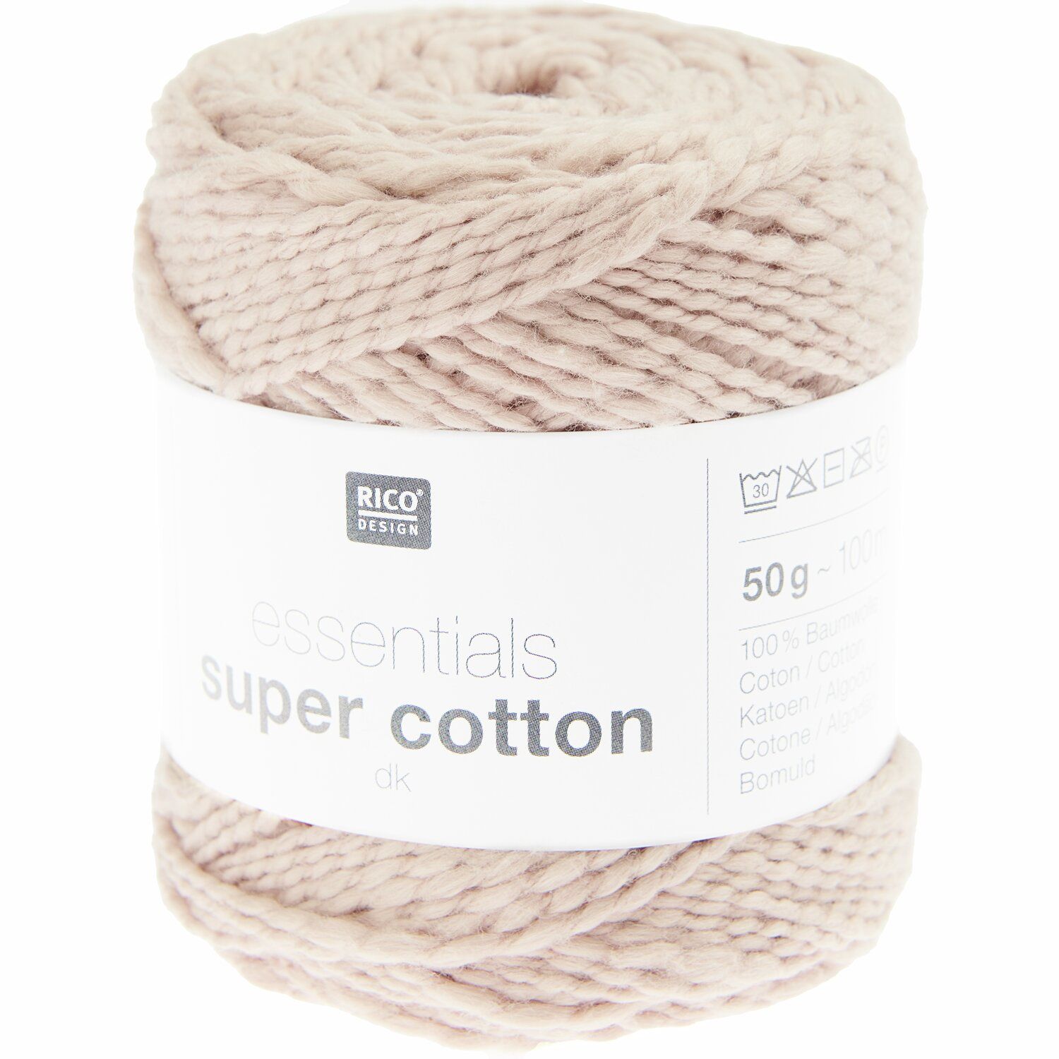 Rico Design Essentials Super Cotton dk kleur 023 Oud Roze