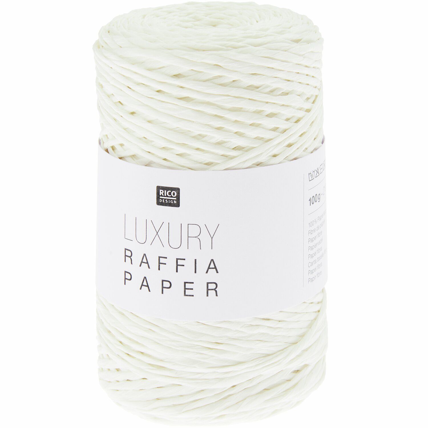Rico Luxury Raffia Paper kleur 001 Wit
