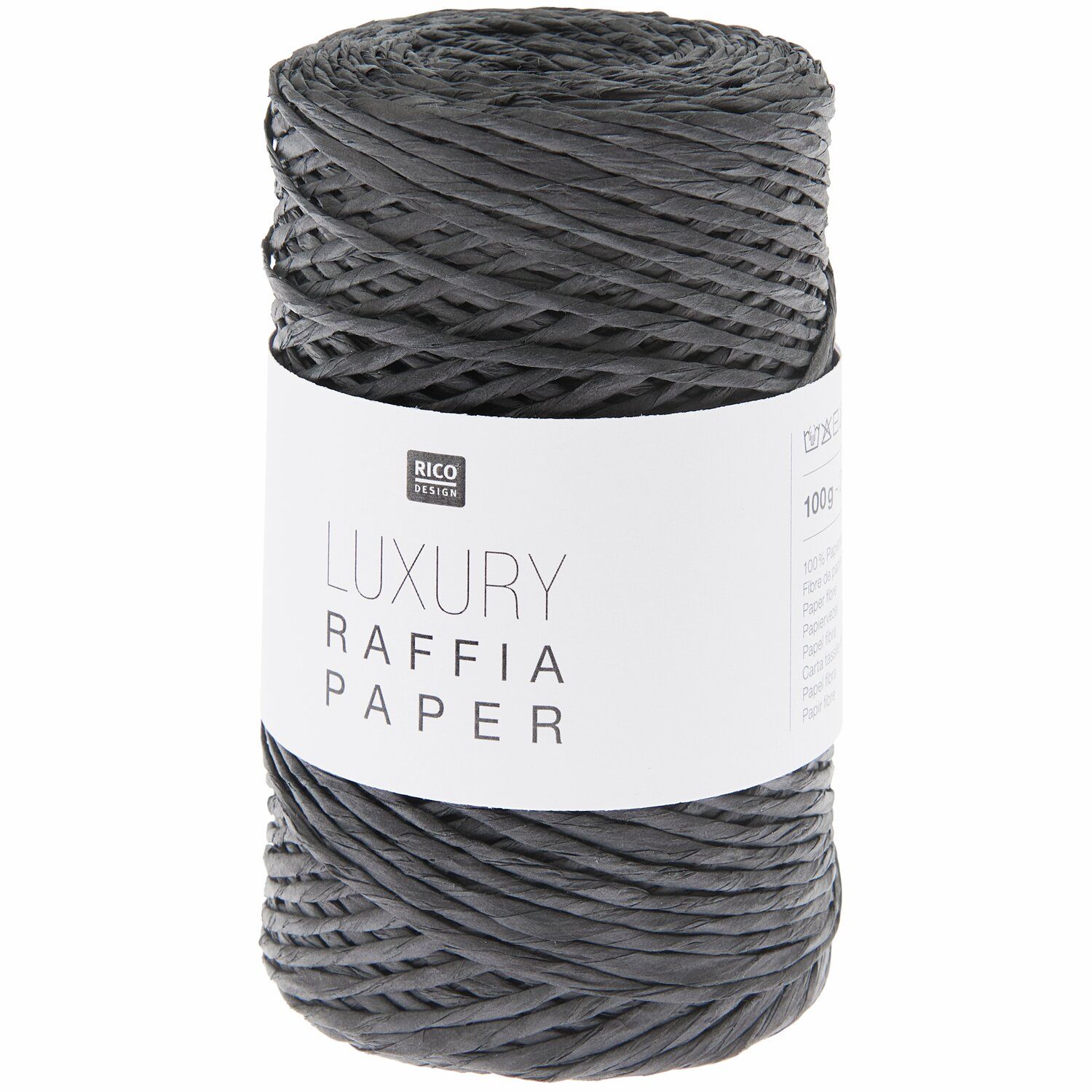 Rico Luxury Raffia Paper kleur 008 Zwart