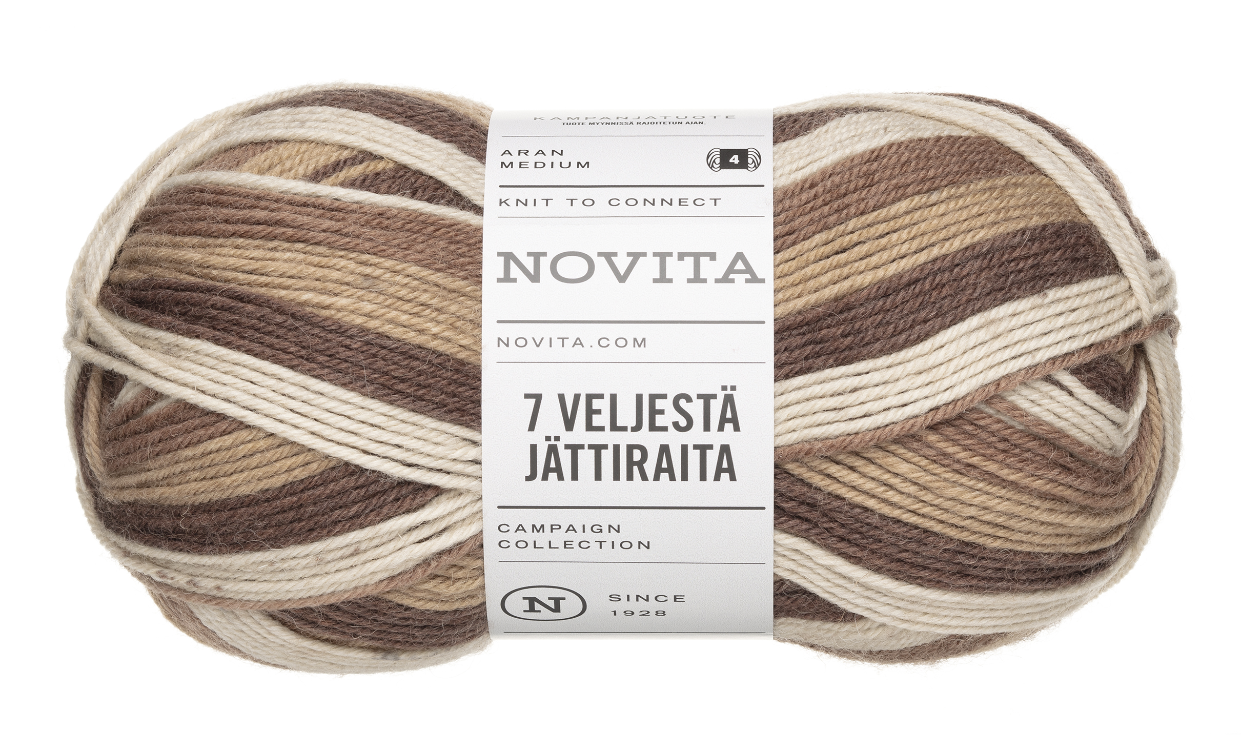 Novita 7 Veljestä ( 7 Brothers ) Jättiraita kleur 8431 Mokka