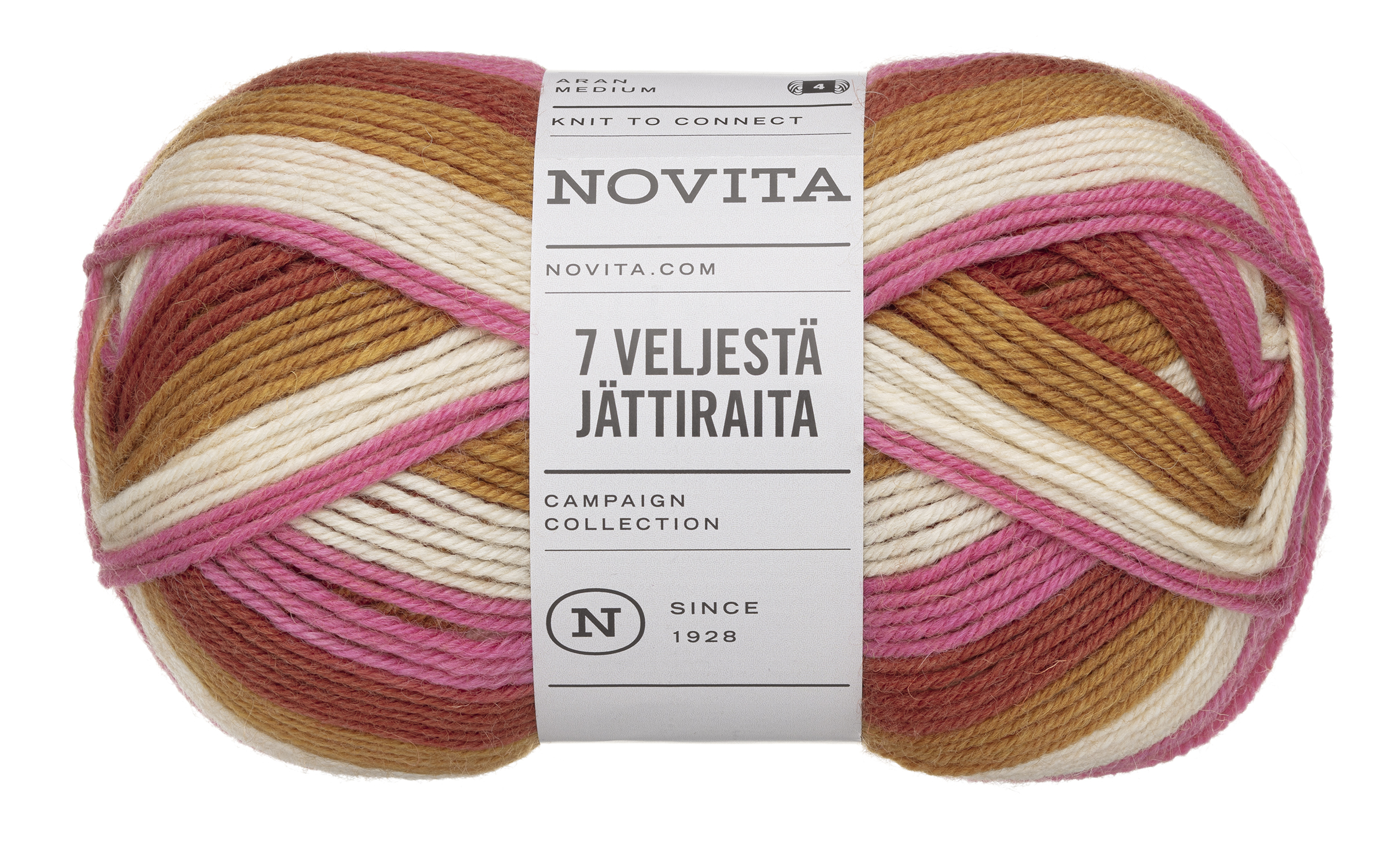 Novita 7 Veljestä ( 7 Brothers ) Jättiraita kleur 8271 Ilta-Aur