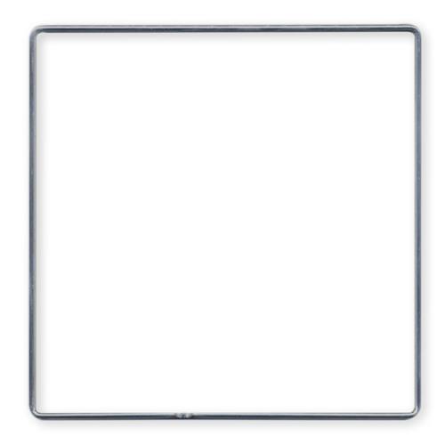 Metalen Frame vierkant 50 x 50 cm kleur zilver