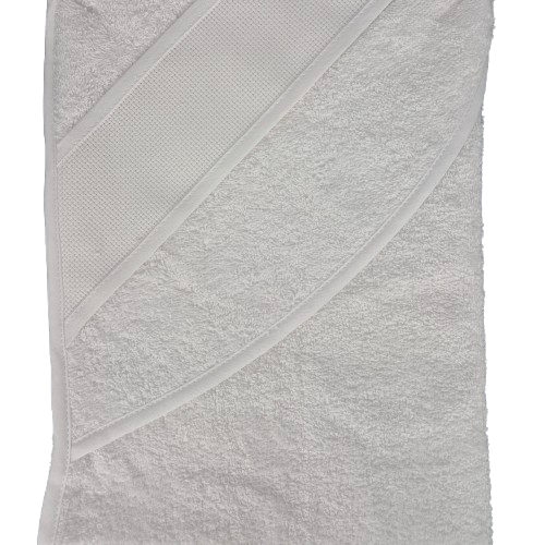 Te borduren Babycape met capuchon kleur 01 wit