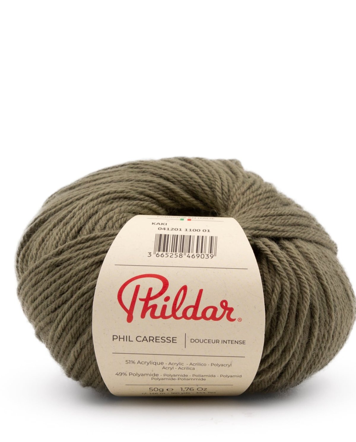 Phildar Phil Caresse kleur 1100 Kaki
