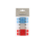 Bohin WONDER CLIPS - 1 1/2" x 3/4" - Blisterverpakking van 12 stuks (3 kleuren)