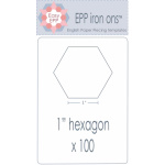 Iron-Ons EPP04 1” hexie x 100