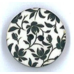 knoop 28 mm met blaadjes print