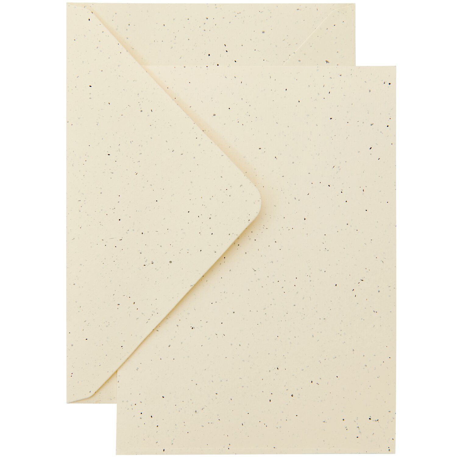 Kaartenset B6 Ivoor met Enveloppen – 10 Luxe Vouwkaarten (Gerecycled Papier)