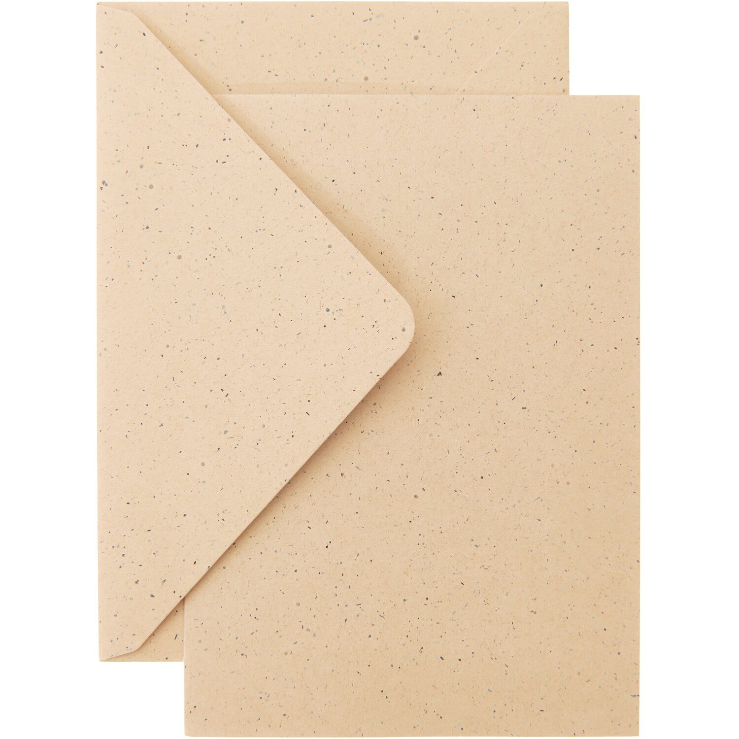 Kaartenset B6 Cappuccino met Enveloppen – 10 Luxe Vouwkaarten (Gerecycled Papier)
