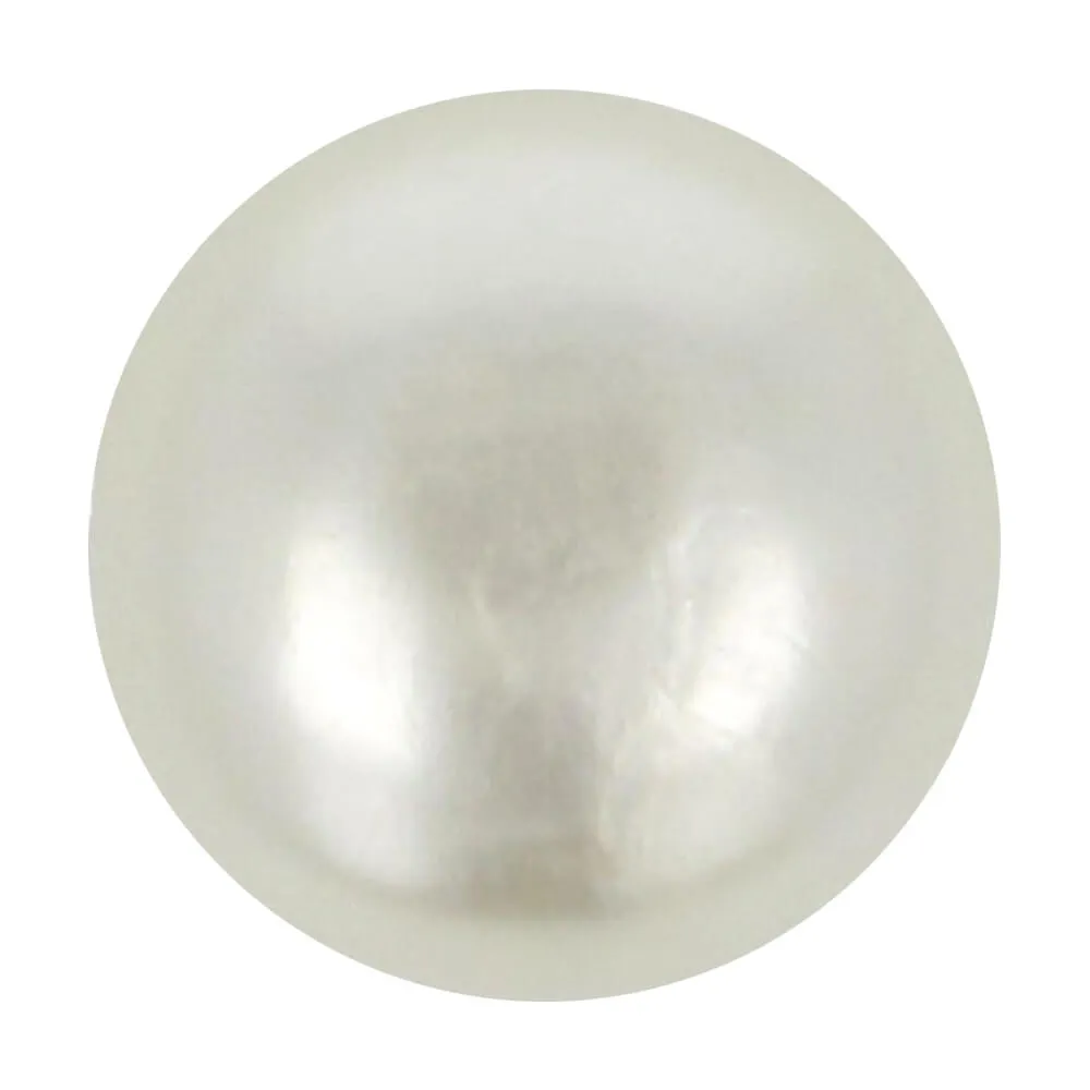 2545-10-1 knoop parelmoer 10 mm kleur creme - Afbeelding 1