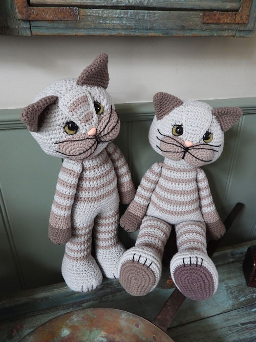 XXL Funny haakpakket Pussycat grijs (zittend of staand) 69042/071