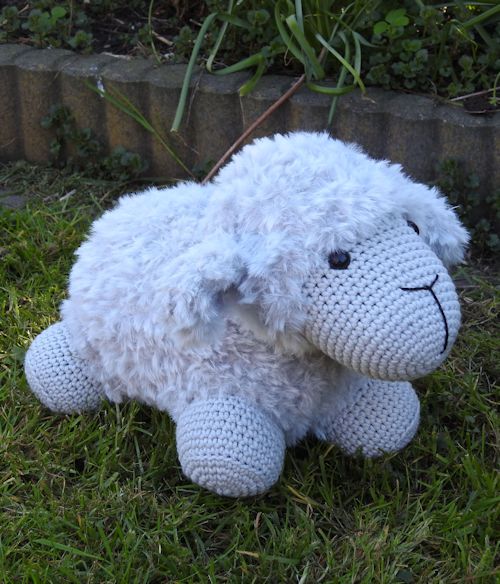 Funny haakpakket Furry Sheep Soft Grijs 69043/002