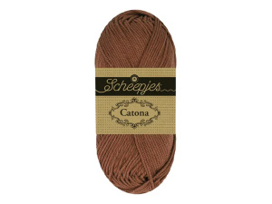 Scheepjes Catona kleur 109 Cocoa Pod