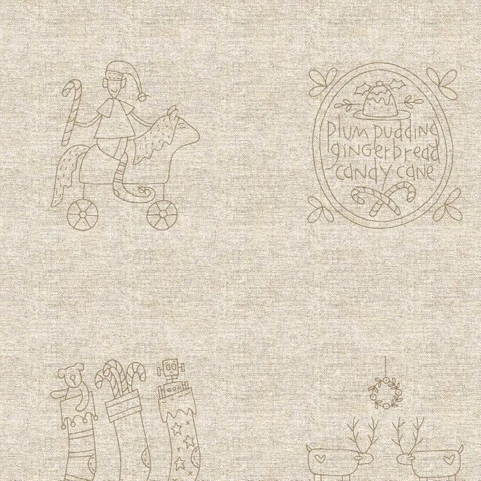 Davonstone Panel 30.5 x 137 cm DV3301 STITCHERY PANEL MAKE READY FOR CHRISTMAS