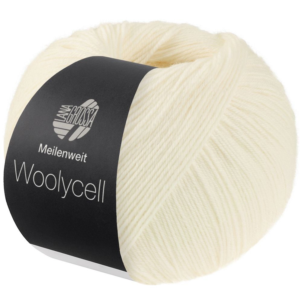 Lana Grossa Meilenweit 100 gram Woolycell kleur 0001