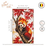 Lanarte PN-0206212 Borduurpakket met telpatroon - Snuggled in the Maple tree 23x34cm - Afbeelding 6