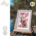 Lanarte PN-0206212 Borduurpakket met telpatroon - Snuggled in the Maple tree 23x34cm - Afbeelding 4