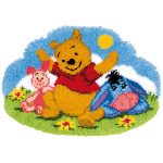 Vervaco Knoopvormtapijt kit Disney Luie namiddag 70 x 50 cm