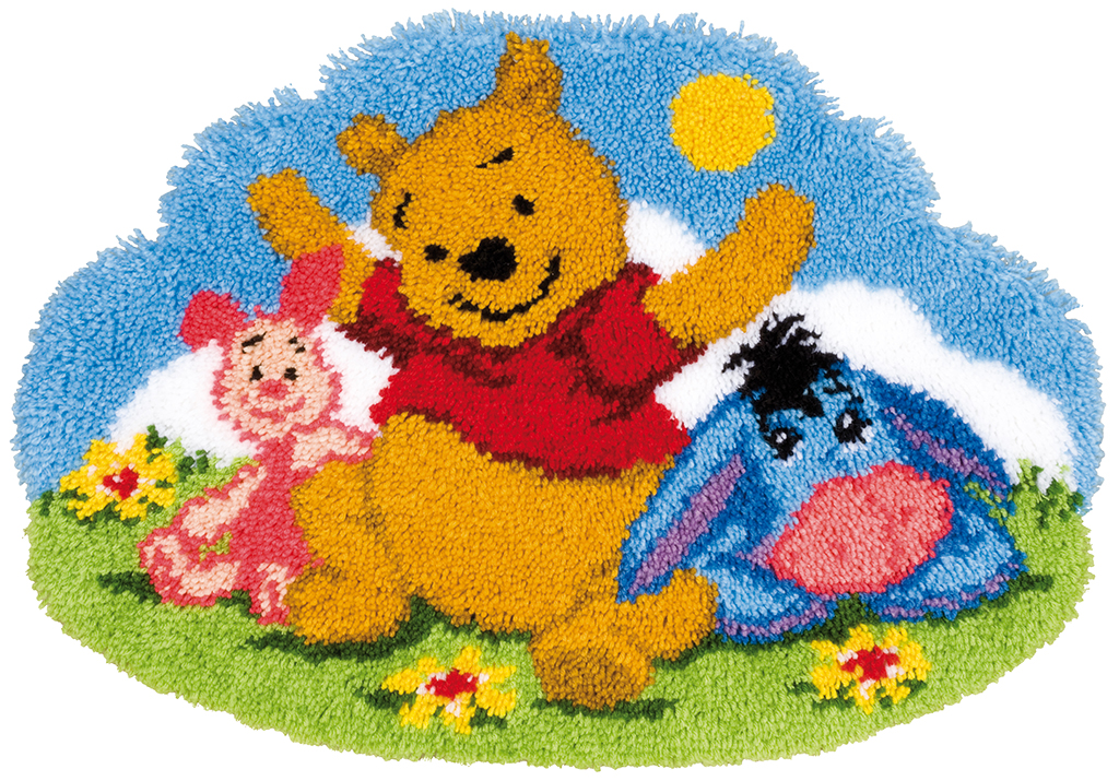 pn-0144844_1 Vervaco Knoopvormtapijt kit Disney Luie namiddag 70 x 50 cm