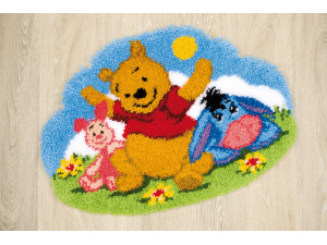Vervaco Knoopvormtapijt kit Disney Luie namiddag 70 x 50 cm