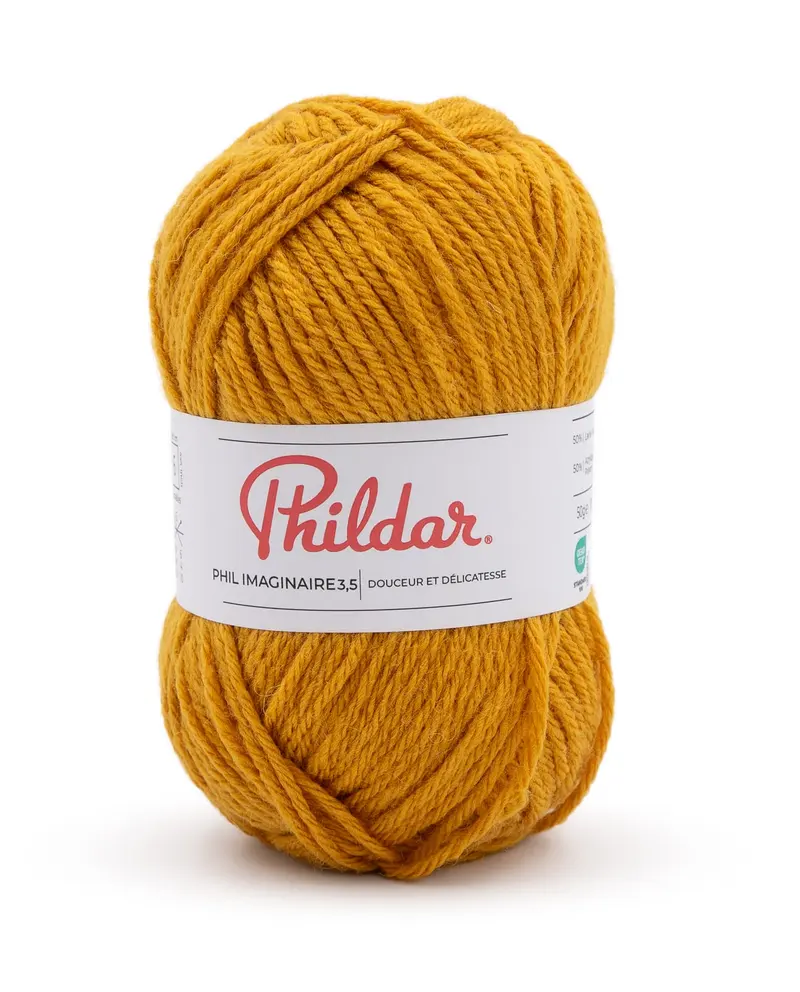 070205_1019_S1 Phildar Phil Imaginaire 3.5 kleur 1019 Jaune Tournesol