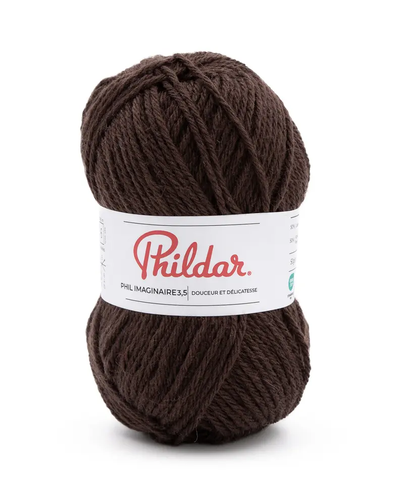 070205_1170_S1 Phildar Phil Imaginaire 3.5 kleur 1170 Chocolat