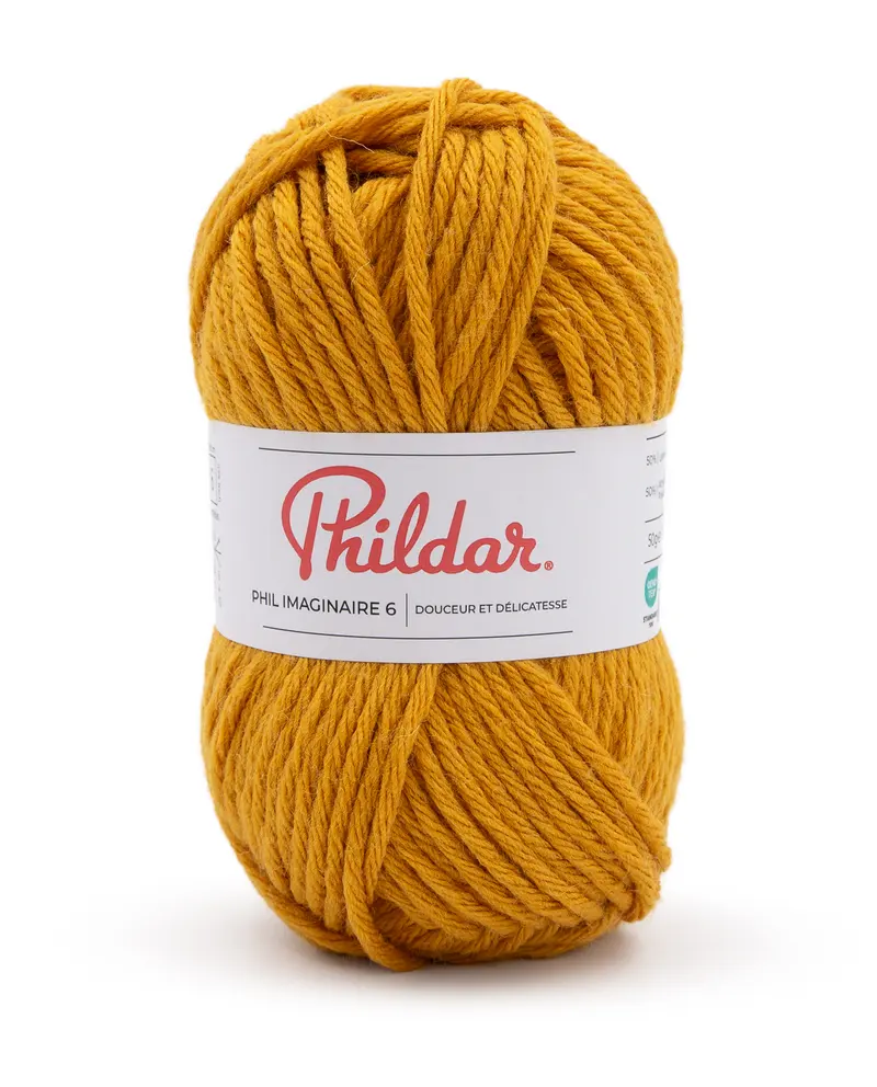 070206_1019_S1 Phildar Phil Imaginaire 6 kleur 1019 Tournesol