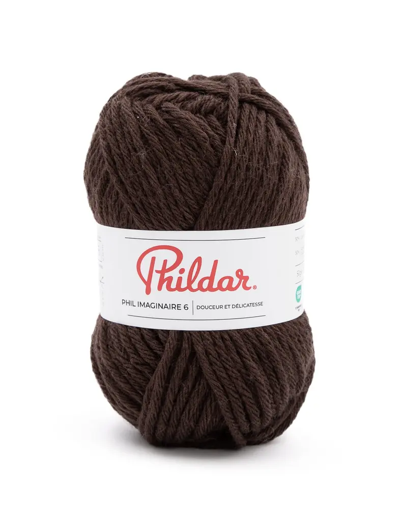 070206_1170_S1 Phildar Phil Imaginaire 6 kleur 1170 Chocolat