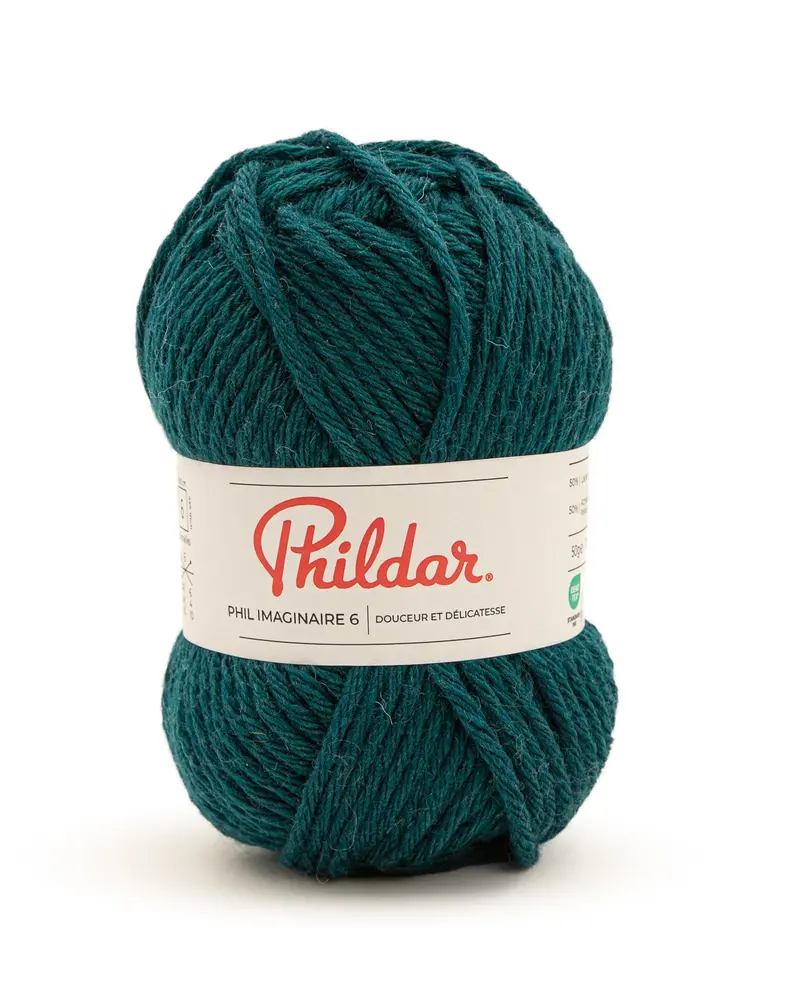 070206_2100_S1 Phildar Phil Imaginaire 6 kleur 2100 Paon | Breigaren
