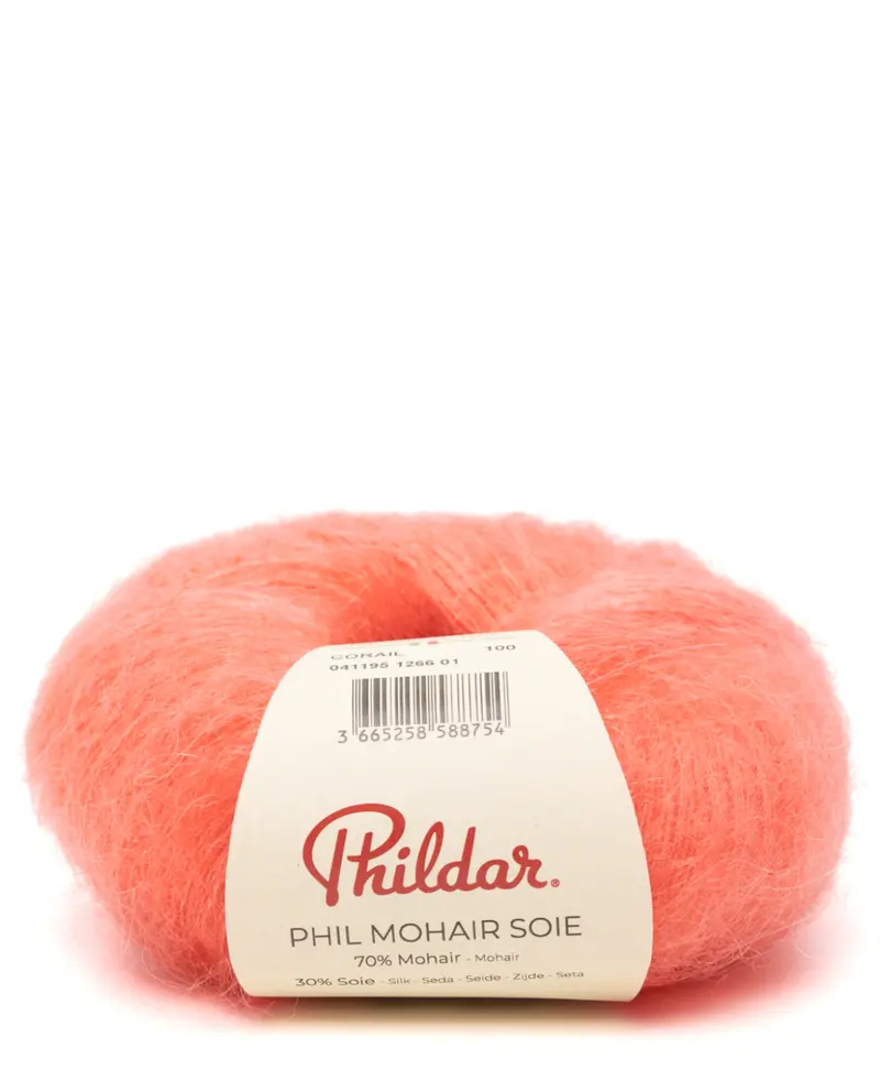 41195_1266_S1 Phil Mohair Soie kleur 1266 Corail
