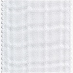 Aida borduurband wit met geschulpte rand 6 steken/cm 10 cm