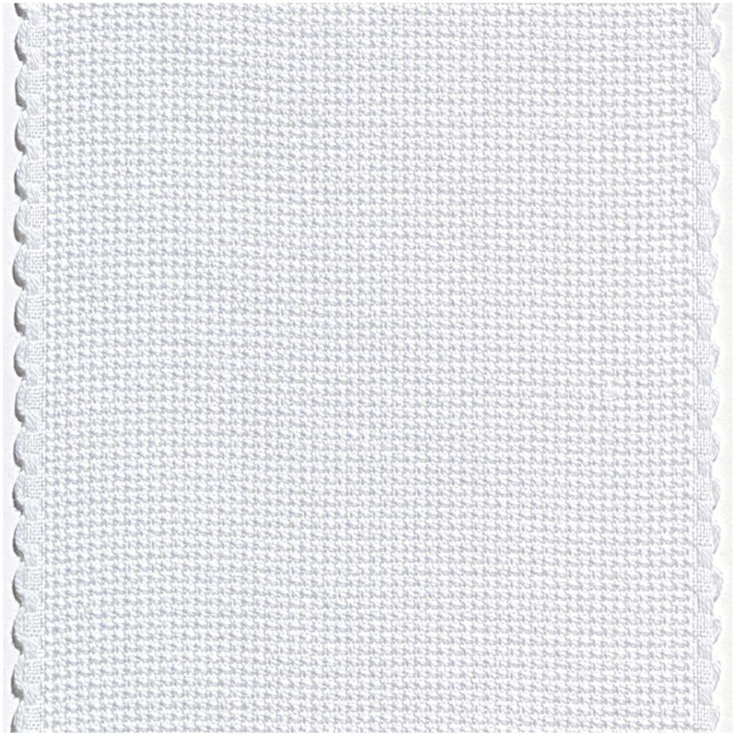 589451-20075.00.03_1_1920x1920 Aida borduurband wit met geschulpte rand 6 steken/cm 10 cm - Afbeelding 1