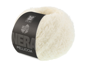 Lana Grossa Pelliccia Nera kleur 0001 breigaren en haakgaren