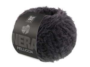 Lana Grossa Pelliccia Nera kleur 0007 breigaren en haakgaren