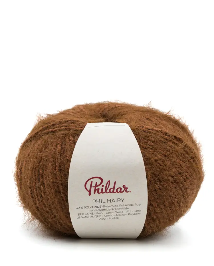 070257_2333_S1 Phildar Phil Hairy kleur 2333 Chocolat