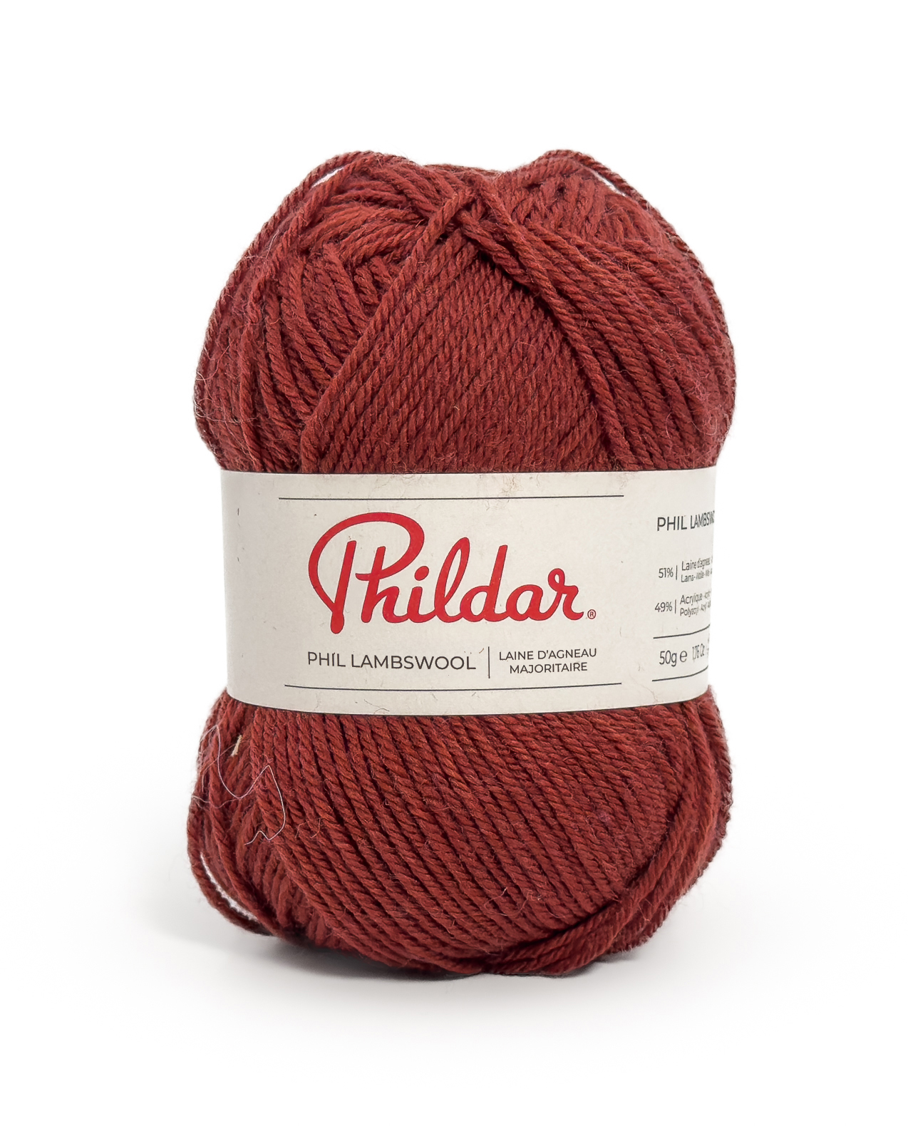 12683_2644_S1 Phildar Lambswool kleur 2644 Tomette